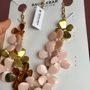 Baublebar floral necklace/ flower necklace